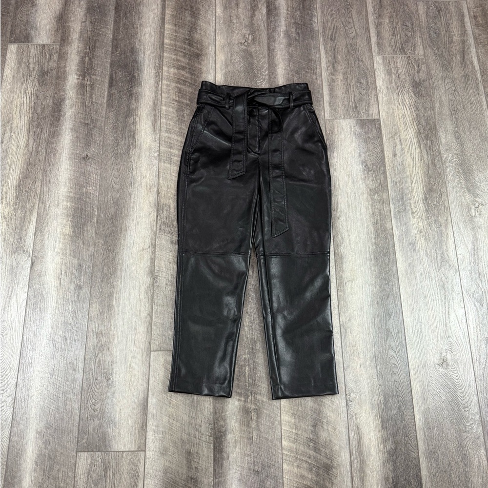 Wilfred Black Faux Leather‎ Pants